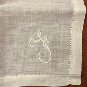 Vintage ‘F’ Monogrammed Hankerchief